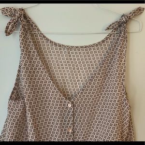 Italian Tie Shoulder Summer Tank